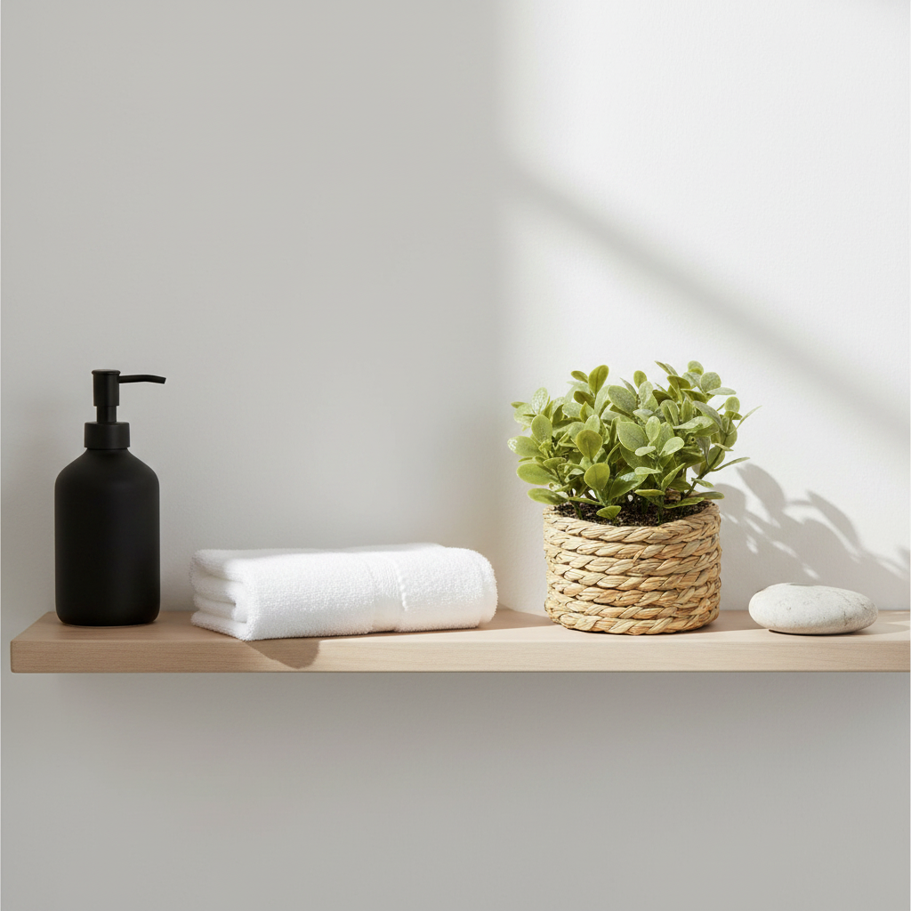 Baño minimalista